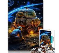 1000 Pieces Jigsaw Puzzles for Adults And Teens Outer Space Cars Jigsaw,Brain Intelligence Challenge Addictive Toys for Home Decoration (size 38x26cm)
