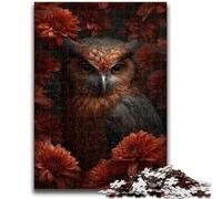 1000 Pieces Jigsaw Puzzles for Adults And Teens Owl And Flowers Puzzles for Teenagers,is Ideal As Gifts for The Whole Family for Age 14 (75x50cm)
