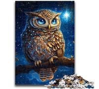 1000 Pieces Jigsaw Puzzles for Adults And Teens Owl in The Night Sky Educational Stress Relief Toy Secret Santa Gifts for Age 14 50x75cm