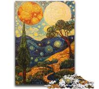 1000 Pieces Jigsaw Puzzles for Adults And Teens Painting by Van Gogh Educational Family Game with Fully Interlocking Randomly Shaped Pieces 50x75cm