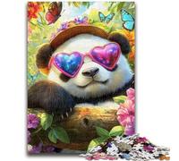 1000 Pieces Jigsaw Puzzles for Adults And Teens Panda on Vacation Puzzles for Teenagers,Brain Teaser - Birthday Gift for Men (38x26cm)
