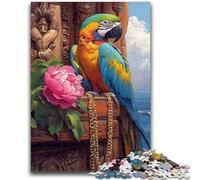 1000 Pieces Jigsaw Puzzles for Adults And Teens Parrot Portrait 1000 Piece Jigsaw,for Challenging Toy Game And Family Play (50x75cm)