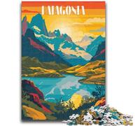 1000 Pieces Jigsaw Puzzles for Adults And Teens Patagonia Landscape Poster Adult Puzzles,Educational Toys & Games for Adults And Teenagers (50x75cm)