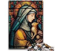 1000 Pieces Jigsaw Puzzles for Adults And Teens Portrait of Mary The Mother 1000 Piece Puzzle,Challenging Game for Is Ideal As A Gift for The Whole Family (75x50cm)