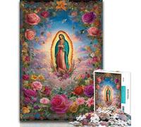 1000 Pieces Jigsaw Puzzles for Adults And Teens Portrait of Mary The Mother 1000 Pieces for Teenagers,Challenging Family Activity Games DIY Toy for Home Wall Decor Gifts (size 75x50cm)