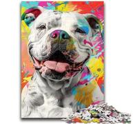 1000 Pieces Jigsaw Puzzles for Adults And Teens Psychedelic Dog Puzzles,Educational Games Home Decoration Suitable for Desktop Decoration (26x38cm)