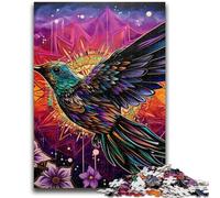 1000 Pieces Jigsaw Puzzles for Adults And Teens Psychedelic Hummingbird Puzzles,Educational Games Home Decoration Suitable for Desktop Decoration (75x50cm)