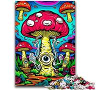 1000 Pieces Jigsaw Puzzles for Adults And Teens Psychedelic Mushrooms for Age 14+ Intellectual Game Christmas Birthday Gifts 50x75cm
