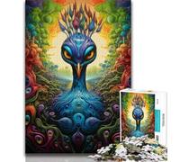 1000 Pieces Jigsaw Puzzles for Adults And Teens Psychedelic Peacock Puzzles for Adults,learning Educational for Is Ideal As A Gift for The Whole Family (size 75x50cm)