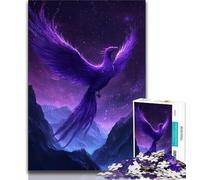 1000 Pieces Jigsaw Puzzles for Adults And Teens Purple Phoenix,Learning Educational Toys Family Games Suitable for Desktop Decoration (38x26cm)