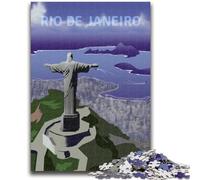 1000 Pieces Jigsaw Puzzles for Adults And Teens Rio De Janeiro Adult Puzzles,Educational Toys & Games for Adults And Teenagers (26x38cm)