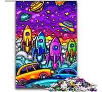 1000 Pieces Jigsaw Puzzles for Adults And Teens Rocket,Challenging To Complete But Fun And Humorous Unique Birthday And Gifts 38x52cm
