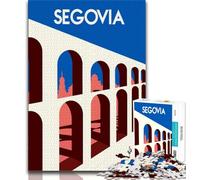 1000 Pieces Jigsaw Puzzles for Adults And Teens Segovia City Spain,Learning Educational Toys Family Games Enhance Love between Couples (38x26cm)