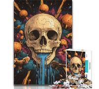 1000 Pieces Jigsaw Puzzles for Adults And Teens Skeleton Art,Help The Brain Exercise Addictive Toys to Cultivate Patience Enhance Memory (75x50cm)