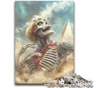 1000 Pieces Jigsaw Puzzles for Adults And Teens Skeleton Zombie Stress Reliever Staycation Kill Time Wishlist with Santa Claus 26x38cm