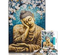 1000 Pieces Jigsaw Puzzles for Adults And Teens Sleeping Buddha Art 1000 Pieces for Adults,Birthday Present, Gifts, Wall Art for Ages 14+ (size 75x50cm)