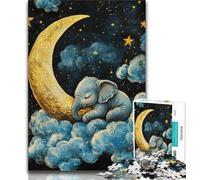 1000 Pieces Jigsaw Puzzles for Adults And Teens Sleeping Elephant Adult Jigsaw,Learning Educational Toys Family Games Gifts for Friends And Family 26x38cm