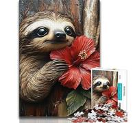 1000 Pieces Jigsaw Puzzles for Adults And Teens Sloth Animals Teenager Puzzles,Fun Games Wall Decoration Unique Birthday And Xmas Gifts (size 75x50cm)