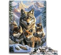 1000 Pieces Jigsaw Puzzles for Adults And Teens Snow Wolf Train Your Brain And Hands Gifts for Friends And Family 38x26cm