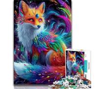 1000 Pieces Jigsaw Puzzles for Adults And Teens Spirit Fox,Stress Reliever Staycation Kill Time with Matching Poster And Trivia Sheet (38x26cm)