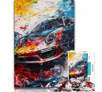 1000 Pieces Jigsaw Puzzles for Adults And Teens Sports Car Graffiti,Help The Brain Exercise Addictive Toys to Cultivate Patience Enhance Memory (38x26cm)