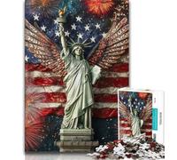 1000 Pieces Jigsaw Puzzles for Adults And Teens Statue of Liberty,Artistic Wall Decor & Birthday Gift Idea for Friends,Home Office (75x50cm)