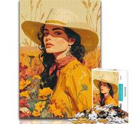 1000 Pieces Jigsaw Puzzles for Adults And Teens Summer Girl,Fun Games Wall Decoration Unique Birthday And Xmas Gifts 75x50cm