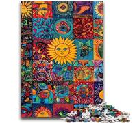1000 Pieces Jigsaw Puzzles for Adults And Teens Sun Smiling Collage Puzzles,Educational Stress Relief Toy Great Gifts And Toys (50x75cm)