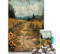 1000 Pieces Jigsaw Puzzles for Adults And Teens Sunflower Farm 1000 Pieces for Teenagers,Challenging Family Activity Games DIY Toy for Home Wall Decor Gifts (size 38x26cm)