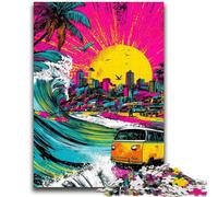 1000 Pieces Jigsaw Puzzles for Adults And Teens Surf Graffiti Challenging Game Gifts for Is Ideal As A Gift for The Whole Family 26x38cm