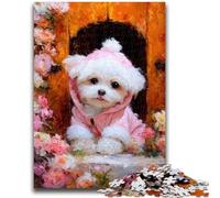 1000 Pieces Jigsaw Puzzles for Adults And Teens Teddy Puppy Adult Puzzles,Challenging Game Toys Wall Decoration Unique Birthday And Xmas Gifts (38x26cm)