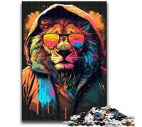 1000 Pieces Jigsaw Puzzles for Adults And Teens The Lion with The Crown Challenging Game Gifts for Is Ideal As A Gift for The Whole Family 26x38cm