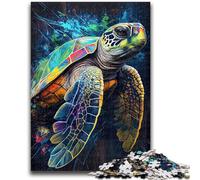 1000 Pieces Jigsaw Puzzles for Adults And Teens The Patient Turtle Toys Educational Games Stress Relieving Suitable for Desktop Decoration 38x26cm