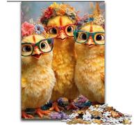 1000 Pieces Jigsaw Puzzles for Adults And Teens Three Little Chickens, for Age 14 Years And over Home Decor As A Gift for The Whole Family And Friends (Size 26x38cm)