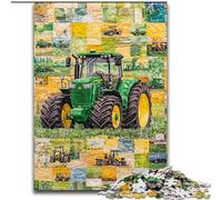 1000 Pieces Jigsaw Puzzles for Adults And Teens Tractor Collage, Toys Educational Games Stress Relieving Unique Home Decor And Gifts (Size 50x75cm)