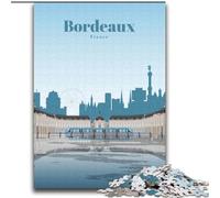 1000 Pieces Jigsaw Puzzles for Adults And Teens Travel to Bordeaux for And from 14 Years And over Play Toys Because It Is Ideal As A Gift for The Whole Family (38x52cm) 1000pcs