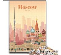 1000 Pieces Jigsaw Puzzles for Adults And Teens Travel to Moscow for And from 14 Years And over Play Toys Because It Is Ideal As A Gift for The Whole Family (38x52cm) 1000pcs
