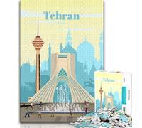 1000 Pieces Jigsaw Puzzles for Adults And Teens Travel to Tehran,Learning Educational Toys Family Games Enhance Love between Couples (38x26cm)