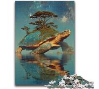 1000 Pieces Jigsaw Puzzles for Adults And Teens Turtle Island Landscape 1000 Piece Jigsaw,Vibrant And Unique Design Relaxing & Challenging Puzzle Experience (50x75cm)