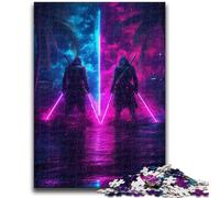 1000 Pieces Jigsaw Puzzles for Adults And Teens Two Ninjas Toys Educational Games Stress Relieving Parent-child Interaction for Ages 14+ 26x38cm