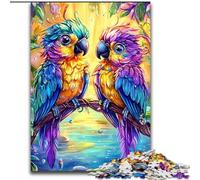 1000 Pieces Jigsaw Puzzles for Adults And Teens Two Parrots, for And from 14 Years And over Educational Learning Toys Family Games Birthday Present (Size 50x75cm)