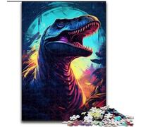 1000 Pieces Jigsaw Puzzles for Adults And Teens Tyrannosaurus TRex Dino, Help The Brain Exercise Addictive Toys to Cultivate Patience Perfect Decoration (Size 50x75cm)