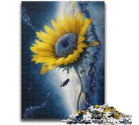 1000 Pieces Jigsaw Puzzles for Adults And Teens Universe Sunflower Toys Educational Games Stress Relieving Parent-child Interaction for Ages 14+ 50x75cm