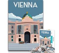 1000 Pieces Jigsaw Puzzles for Adults And Teens Vienna Austria,Stress Reliever Staycation Kill Time Home Decoration Toys (75x50cm)