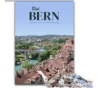 1000 Pieces Jigsaw Puzzles for Adults And Teens Visit Bern for And from 14 Years And over Play Toys Because It Is Ideal As A Gift for The Whole Family (26x38cm) 1000pcs