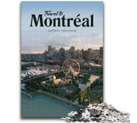1000 Pieces Jigsaw Puzzles for Adults And Teens Visit Montreal Educational Stress Relief Toy Secret Santa Gifts for Age 14 (size 50x75cm)