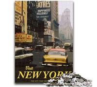 1000 Pieces Jigsaw Puzzles for Adults And Teens Visit New York Educational Stress Relief Toy Secret Santa Gifts for Age 14 (size 38x26cm)
