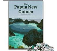1000 Pieces Jigsaw Puzzles for Adults And Teens Visit Papua New Guinea Family Entertainment Toys with Matching Poster And Trivia Sheet (38x52cm) 1000pcs