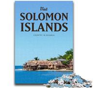 1000 Pieces Jigsaw Puzzles for Adults And Teens Visit Solomon Islands Toys Educational Games Stress Relieving Parent-child Interaction for Ages 14+ (size 50x75cm)