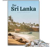 1000 Pieces Jigsaw Puzzles for Adults And Teens Visit Sri Lanka for And from 14 Years And over Play Toys Because It Is Ideal As A Gift for The Whole Family (50x75cm) 1000pcs
